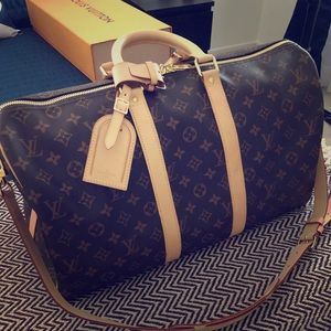 Louis Vuitton Keepall 45 Bandoulière In canvas